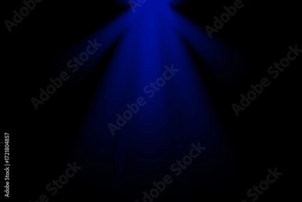Fototapeta Blue spotlight is in the background of the stage. This high-resolution background will make your work look high-quality.