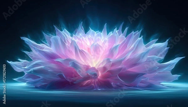 Obraz A vibrant, luminous flower with soft, ethereal colors.