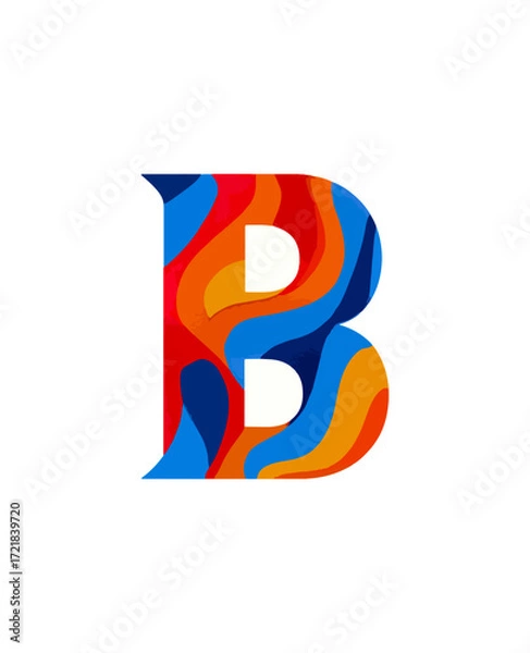 Obraz Colorful letter b design