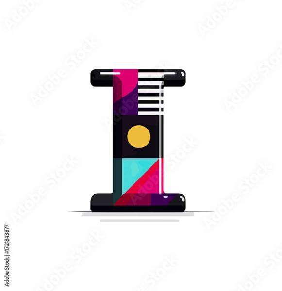 Obraz Abstract letter i design