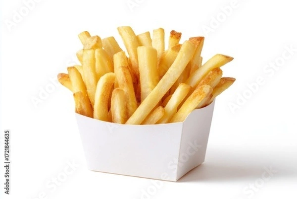 Obraz french fries on white background