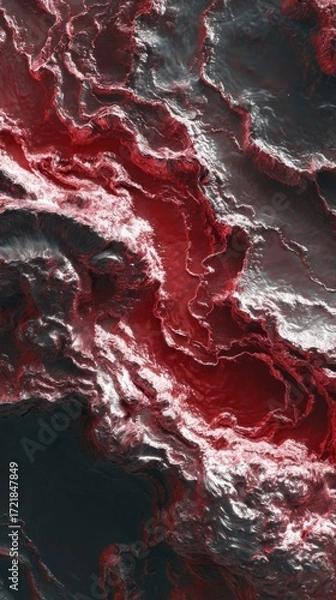 Obraz red water background