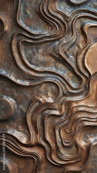 Obraz brown wood texture