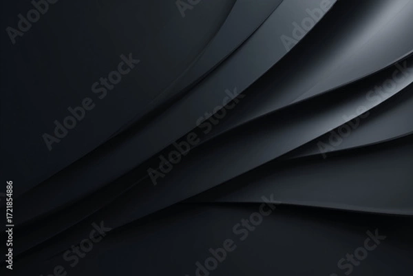 Fototapeta A simple matte black minimal background, representing sophistication, timeless elegance, and modern cool style for versatile use.