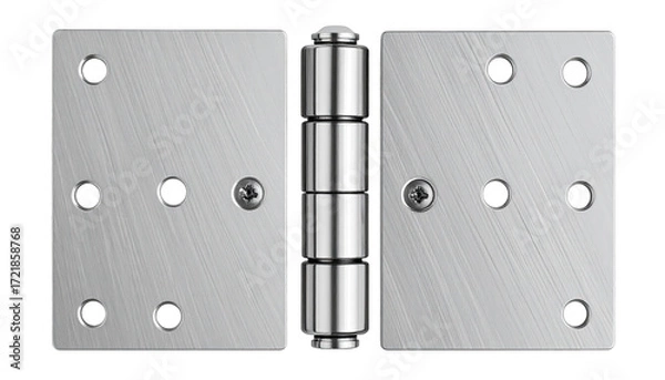Obraz Two rectangular metal panels joined by a hinge