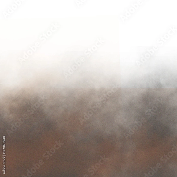 Fototapeta Brown Smoke Texture PNG, Realistic Fog and Dust Overlay for Design and Editing