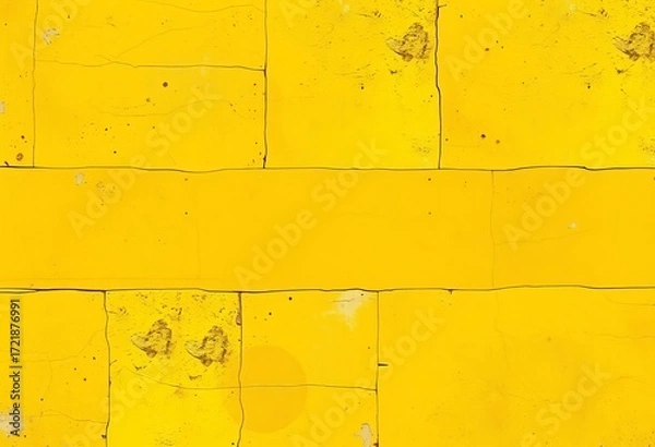 Fototapeta Abstract yellow grunge concrete stone paper texture background banner panorama template pattern,  paper,  faded