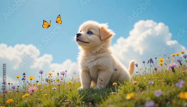 Obraz Cute little puppy