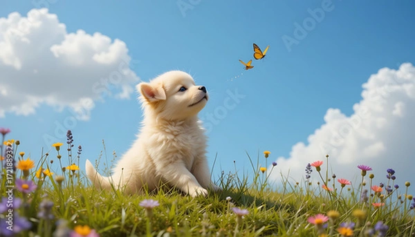 Obraz Cute little puppy