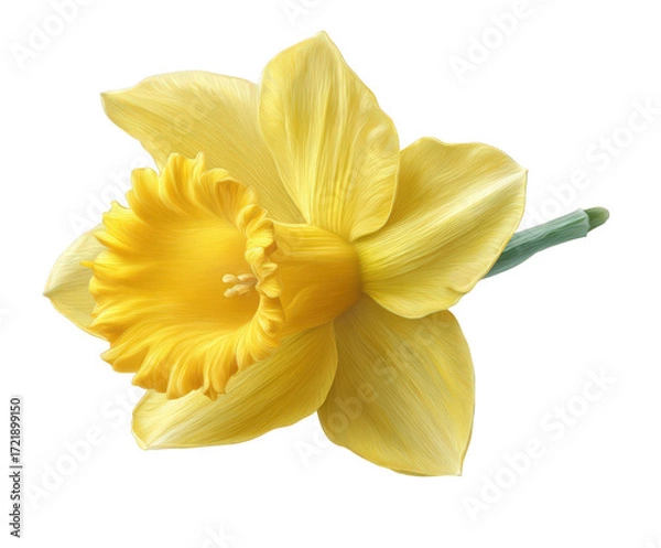 Obraz yellow flower isolated on white background