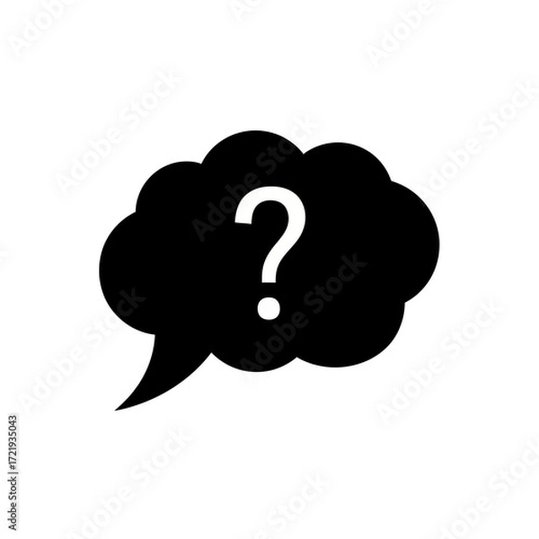 Fototapeta Question Chat Bubble Icon