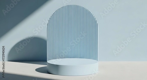 Fototapeta Minimalist Product Display Podium with Arch Background