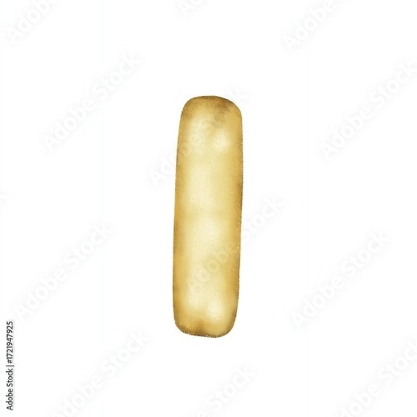 Obraz gold balloon of I letters vector illustration