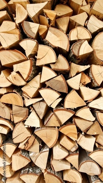 Obraz Stacked firewood