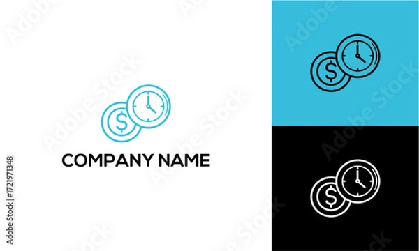 Obraz Time is Money Logo Design Concept.