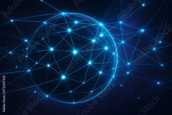 Fototapeta Digital world in the future 