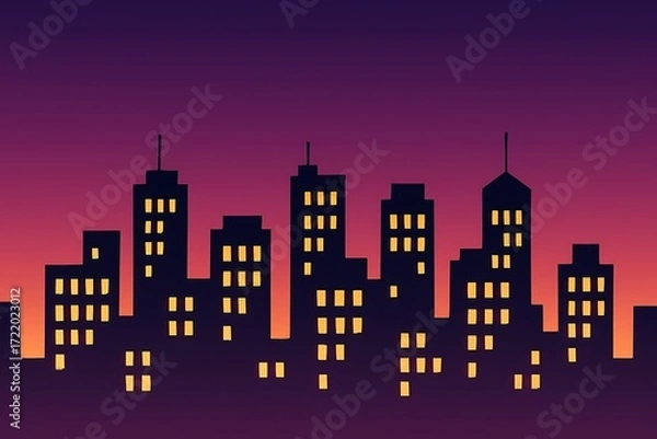 Obraz vector style building