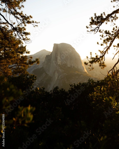 Fototapeta Halfdomes last light