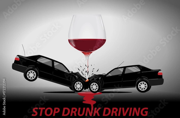 Obraz Stop drunk driving concept.