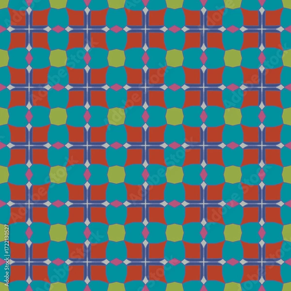 Fototapeta You can use multi-purpose pattern designs on fabric wallpapers, ceramics, etc.