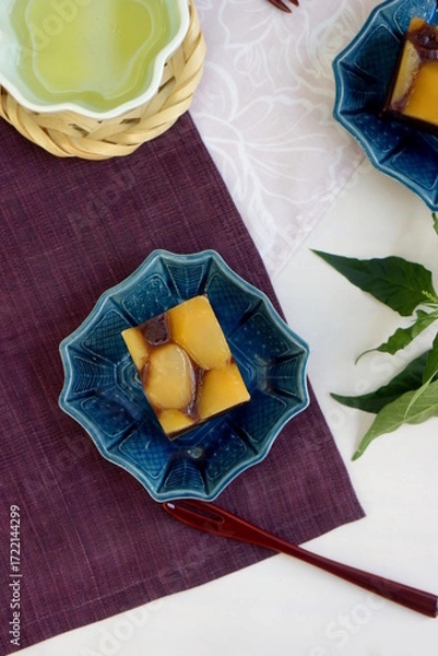 Obraz 秋の和菓子　栗羊羹