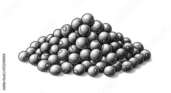 Fototapeta Mustard Seeds Vector Illustration Isolated on White