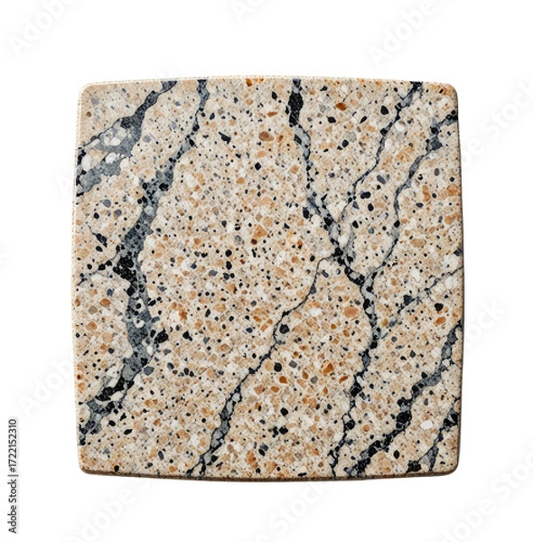 Fototapeta Beige speckled countertop sample, studio shot, design, website