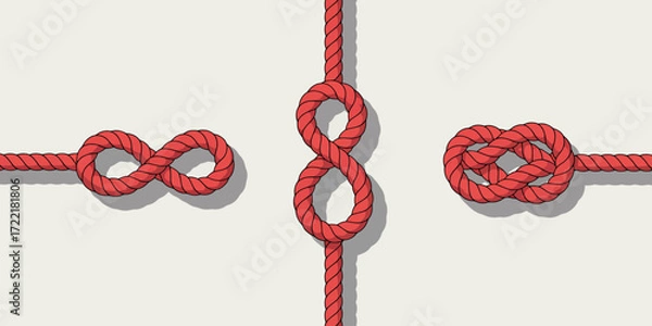 Fototapeta Abstract 3d graphic illustration with dynamic curves and shapes