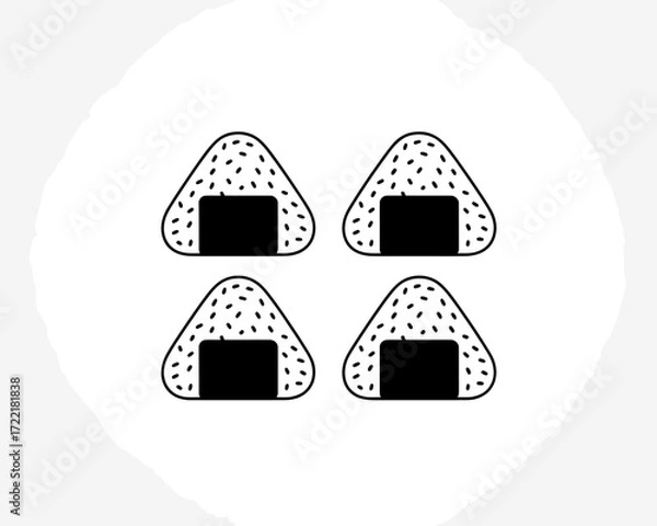 Fototapeta Abstract minimalist line art illustration with organic flowing shapes