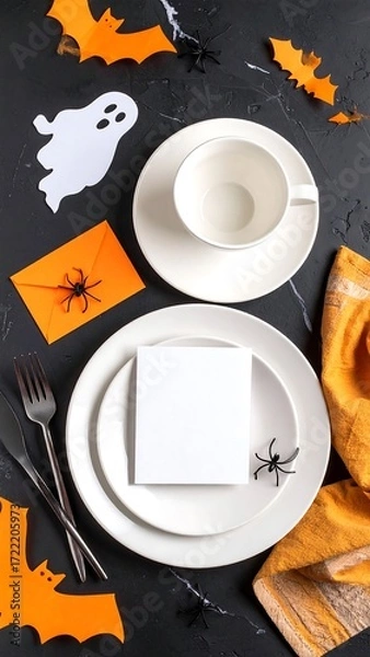 Obraz Spooky Halloween Table Setting