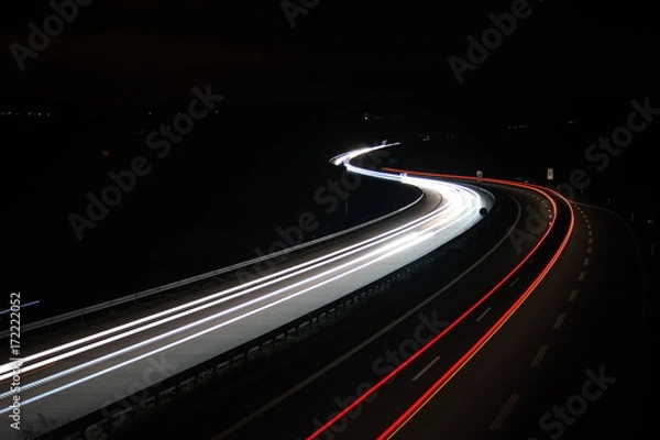 Fototapeta light trails