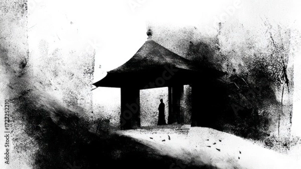 Fototapeta Elegant asian style structure