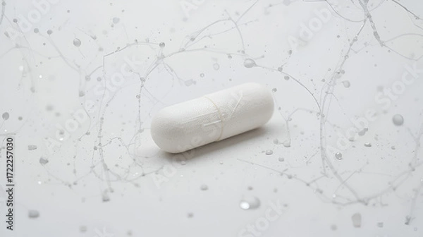 Fototapeta Drug close-up isolated on a white background