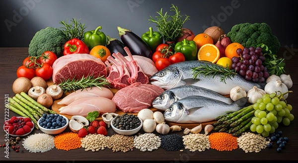 Obraz vegetables on a white background