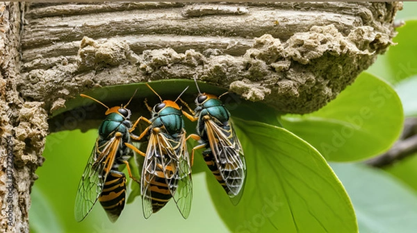 Fototapeta Brood X cicada emergence