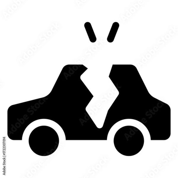 Obraz toy car isolated on white background