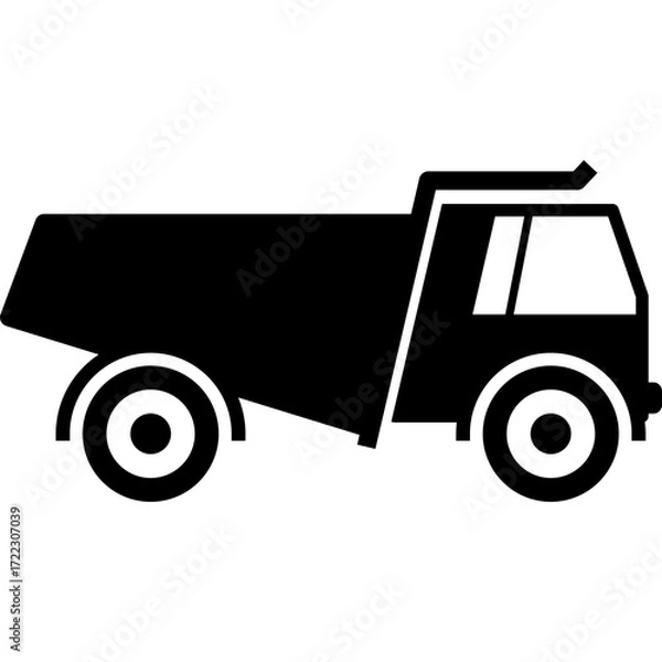 Obraz truck on a white background