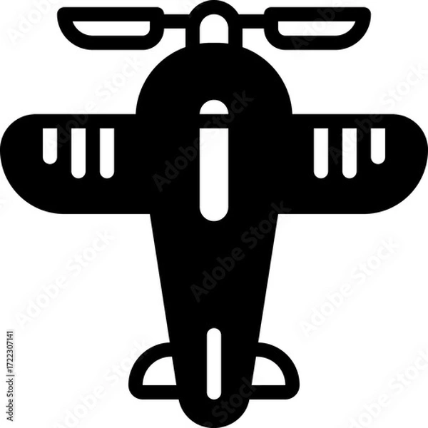 Obraz Airplane silhouette
