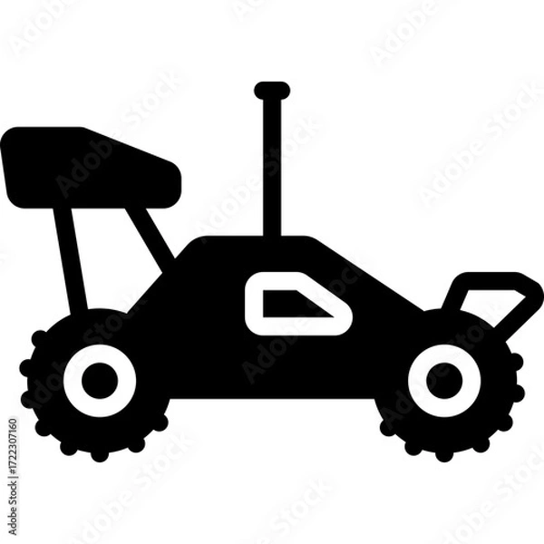 Obraz vintage tractor isolated on white