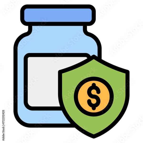 Fototapeta Emergency Fund Icon Element For Design
