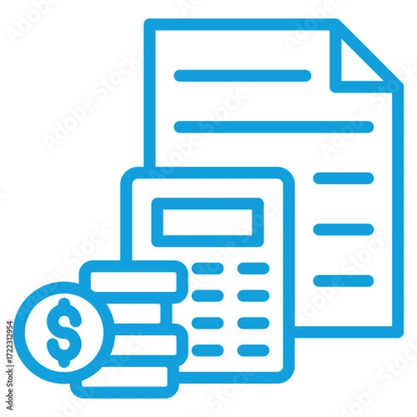Fototapeta Budget Planning Icon Element For Design