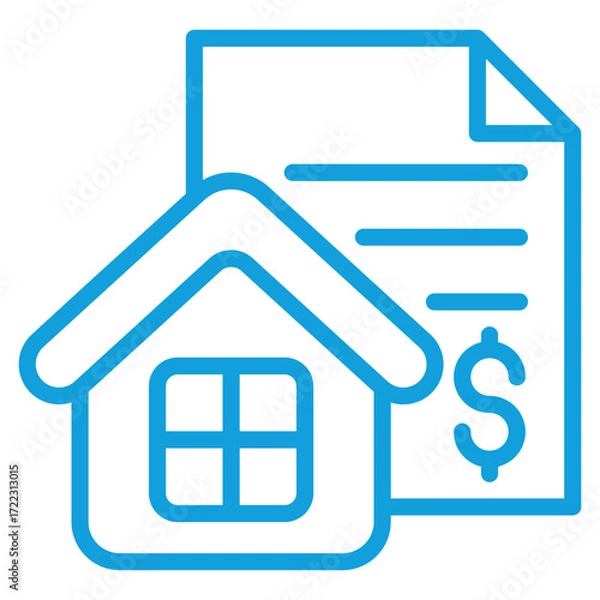Fototapeta Mortgage Icon Element For Design