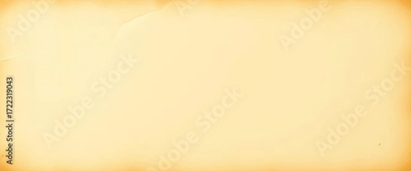 Fototapeta Creamy, aged paper texture with subtle yellowing and wrinkles, aged, document
