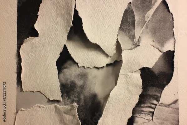 Obraz Abstract Textured Wall Art With Cracked Paint