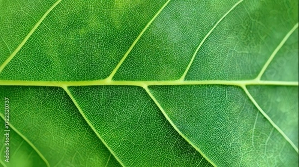 Obraz Close Up Vibrant Green Leaf Texture