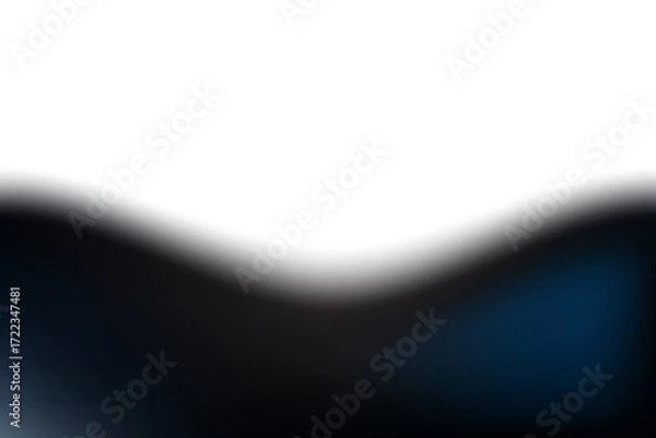 Obraz Abstract dark blue gradient background isolated on transparent background, png
