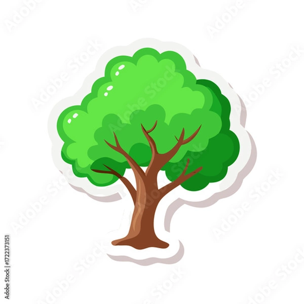 Fototapeta tree sticker icon