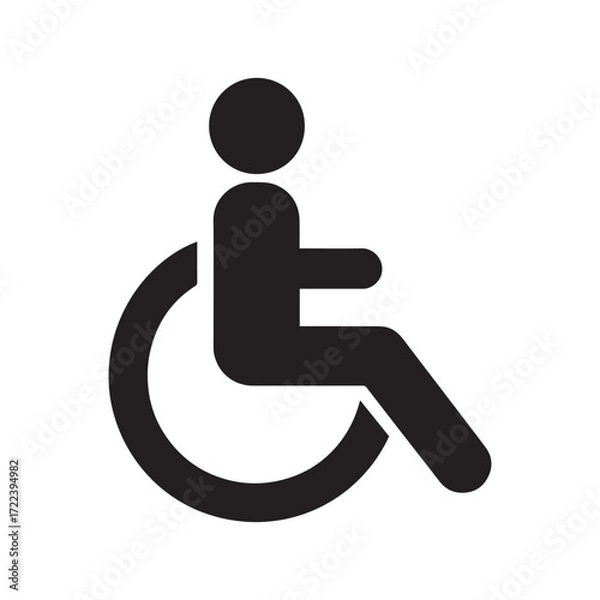 Obraz Wheelchair Accessibility Icon Vector