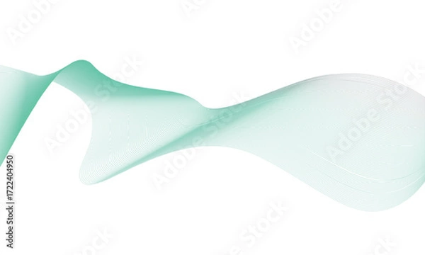 Obraz Colorful Abstract Line Wave Background  Gradient Flow, Modern Digital Vector Design