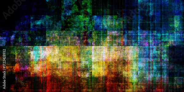 Fototapeta Digital Noise Grunge Background For Technology Projects